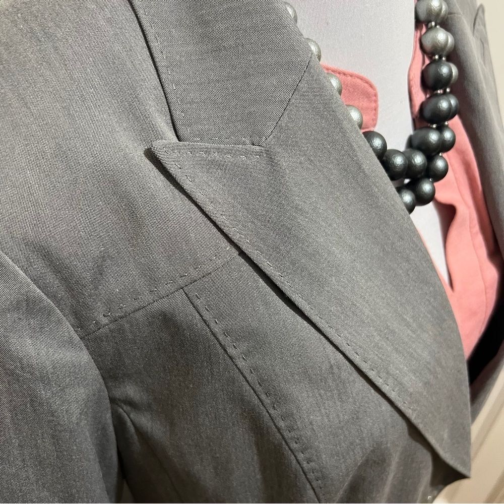 Worthington Gray Blazer with Western Details Women's Size 16